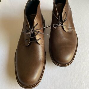 ECCO Men’ Brown Leather Chukka Boots Size 40 NWOT